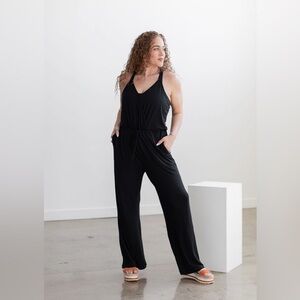 Savvi Nora Jumpsuit in Black